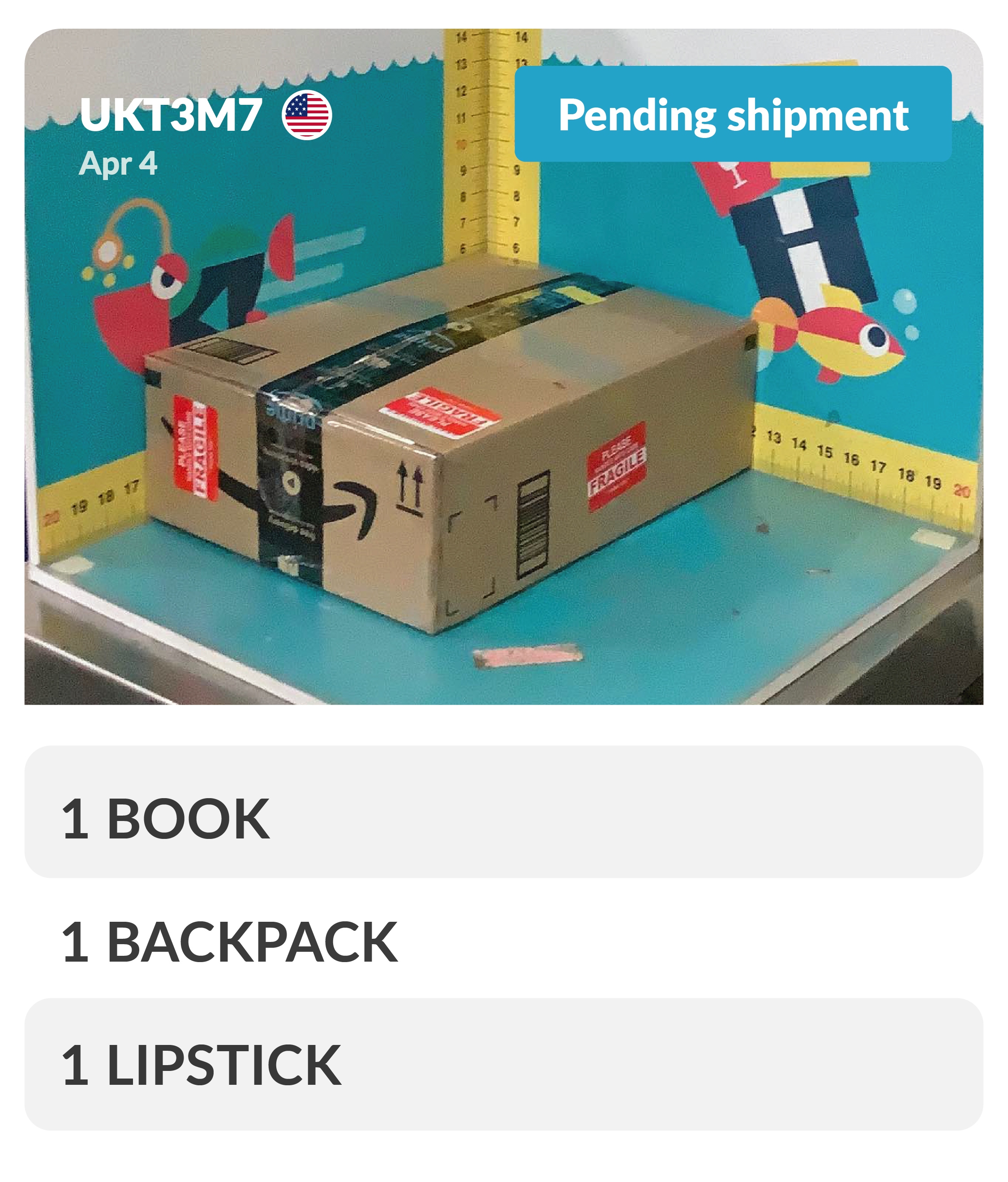 Package pending shipment