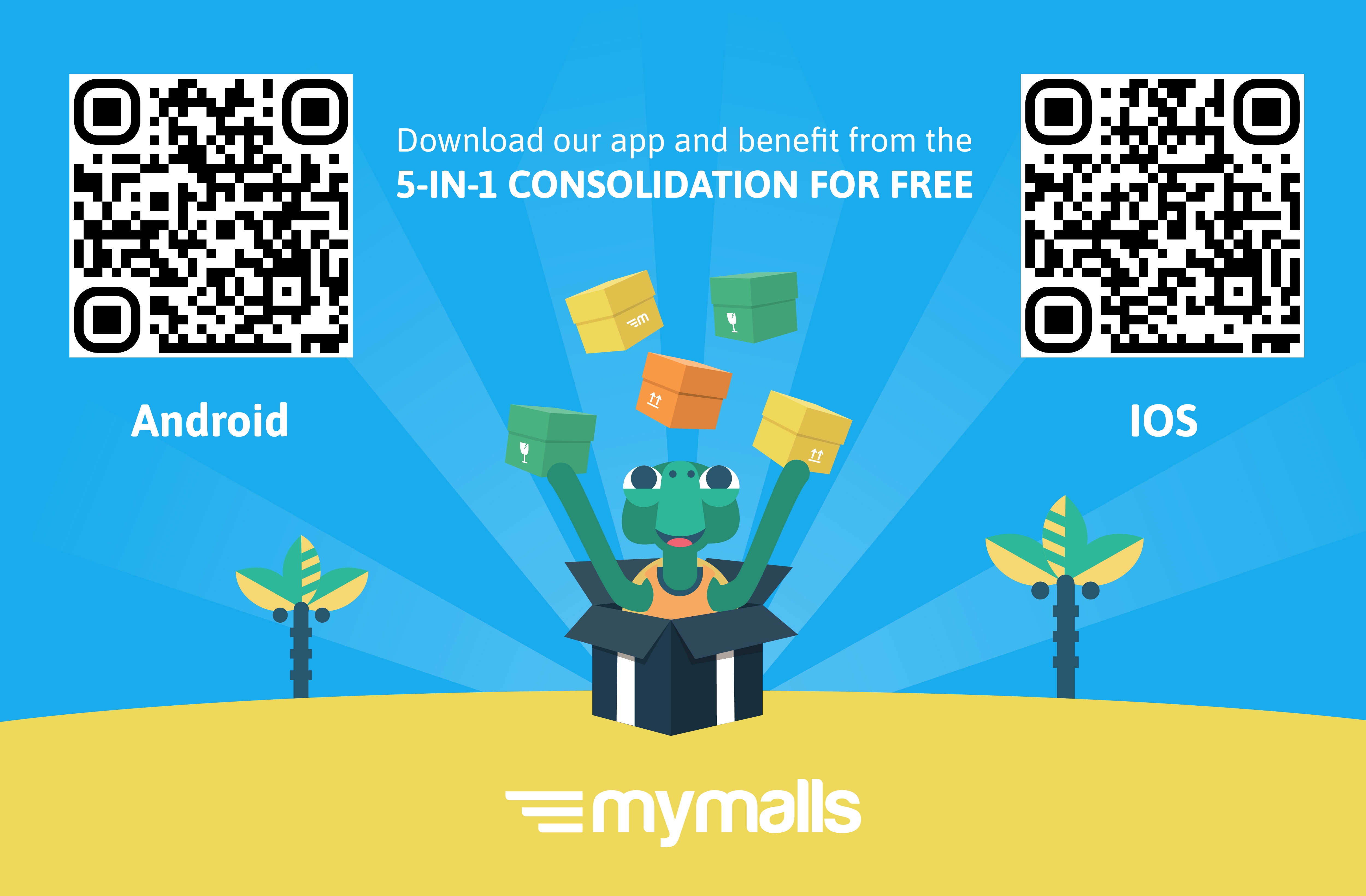 Download MyMalls App QR codes